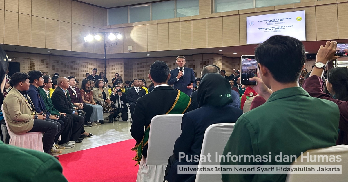 UIN Jakarta Hadiri Perbincangan Kaum Muda Indonesia bersama Presiden Prancis